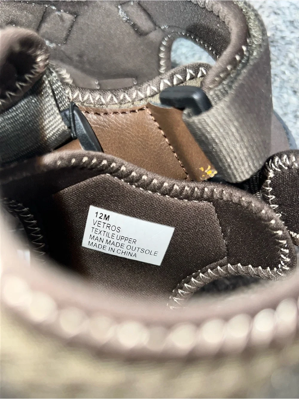 Khombu Men's Walport comfort sandals in brown multiple adjustable straps